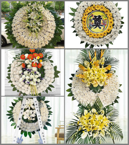 江西赣州于都县银坑镇花圈速递