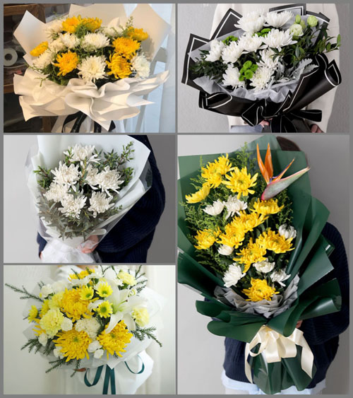 江西赣州于都县银坑镇白事花束代送